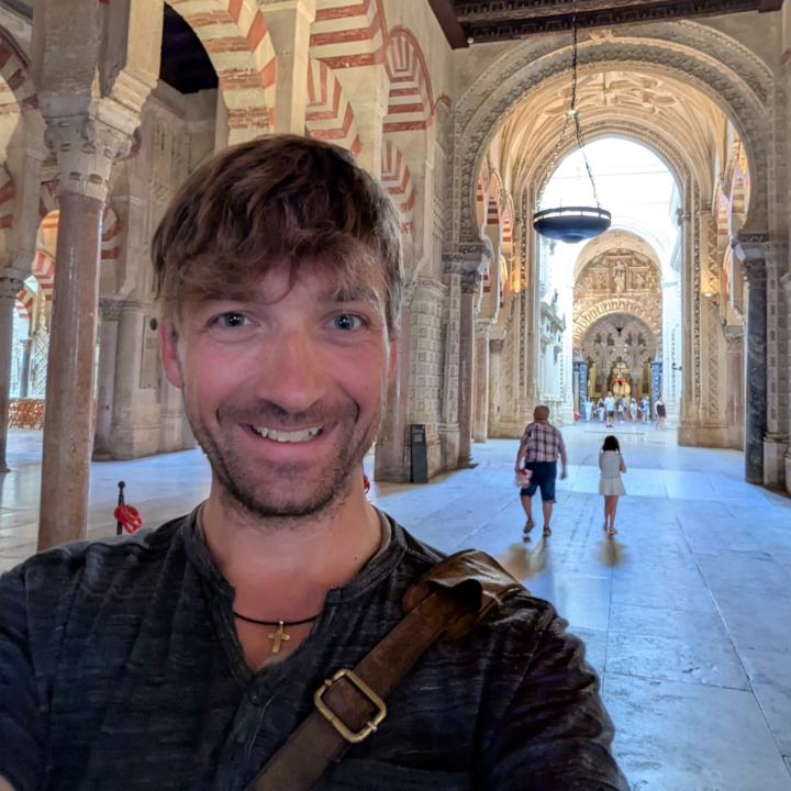 me at the mezquita catedral of córdoba
