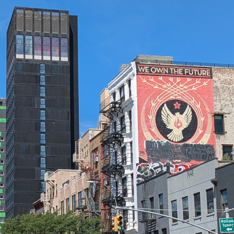 nyc street art «we own the future»